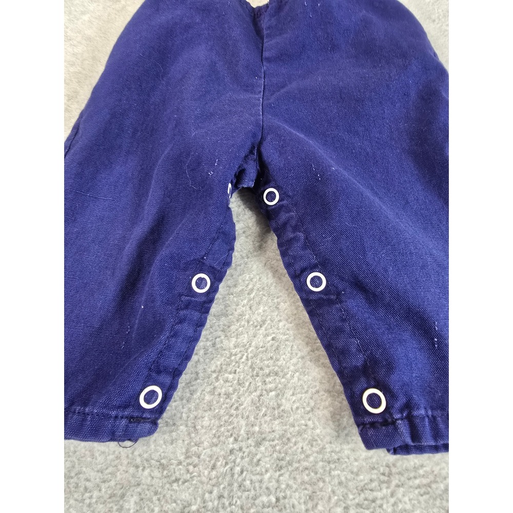 Vintage 70s Baby Boy Red Cardigan Navy Blue Pants Set Sport Football Detail 6-9m - Picture 13 of 16